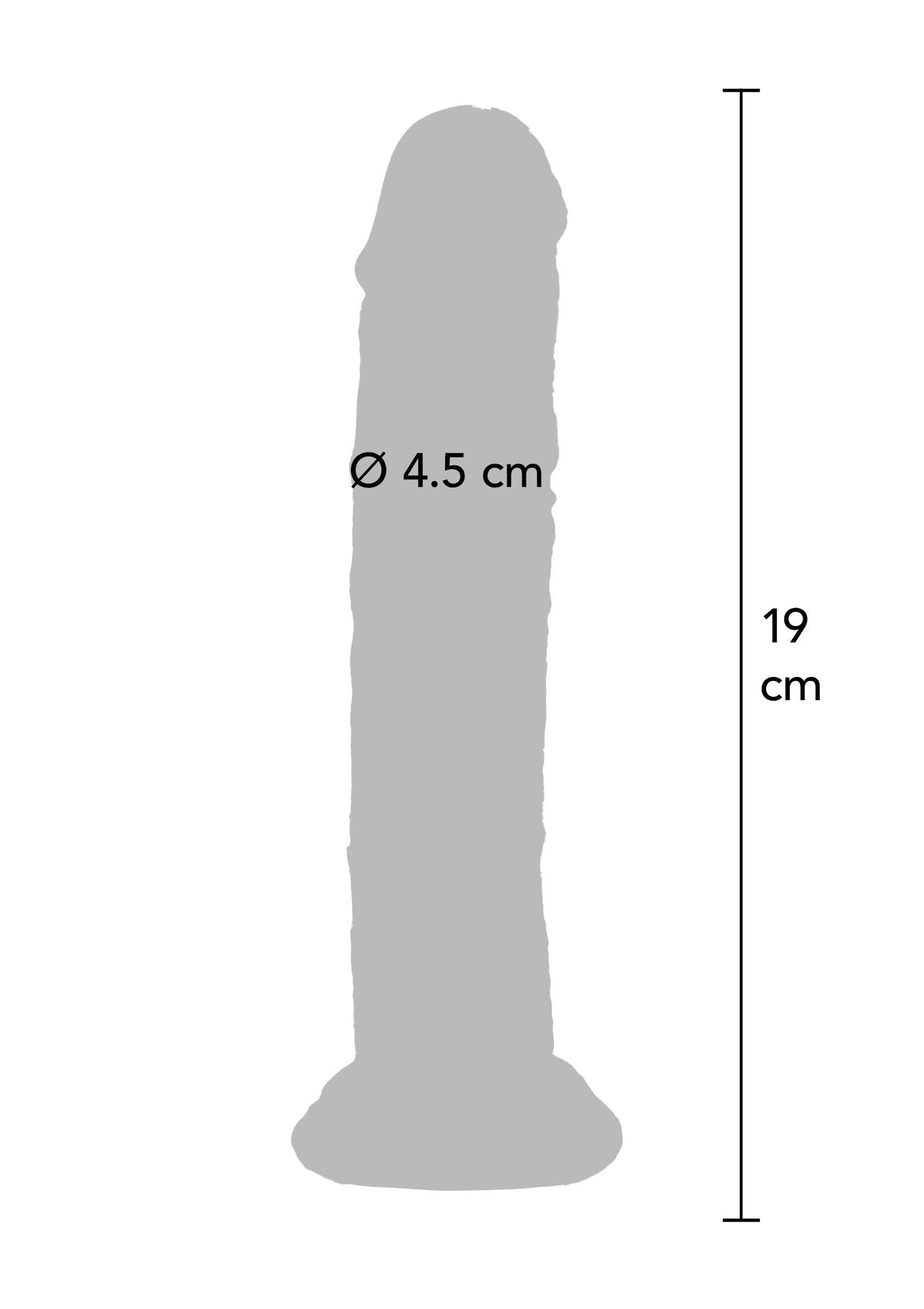 Dildo ToyJoy Clear Dong TPE 19 cm