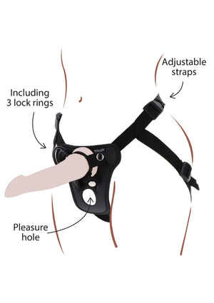 Gode-ceinture ToyJoy Strap-On Pleasure Hole Harness