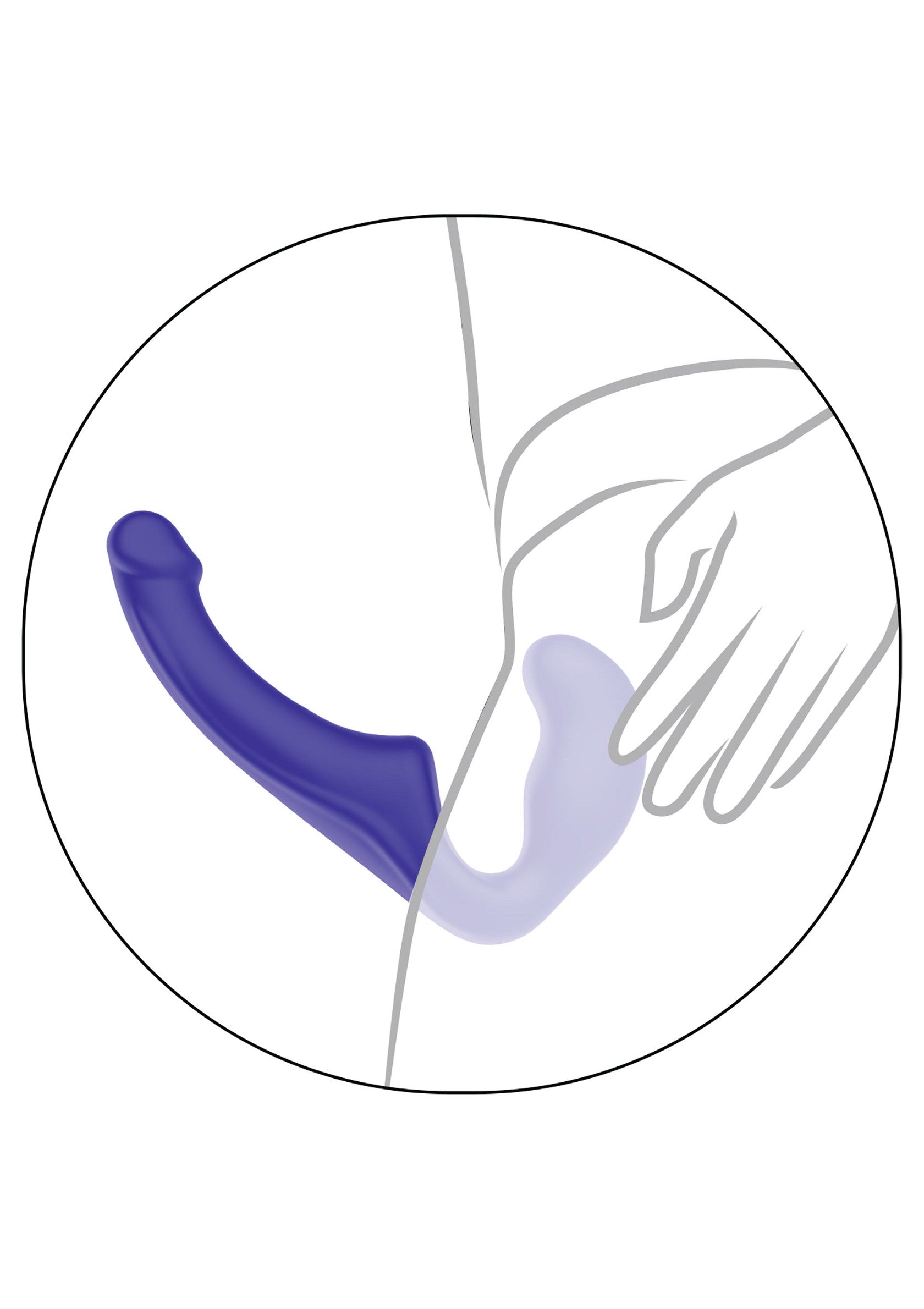 Gode-ceinture ToyJoy Strapless Strap-on Silicone 23 cm