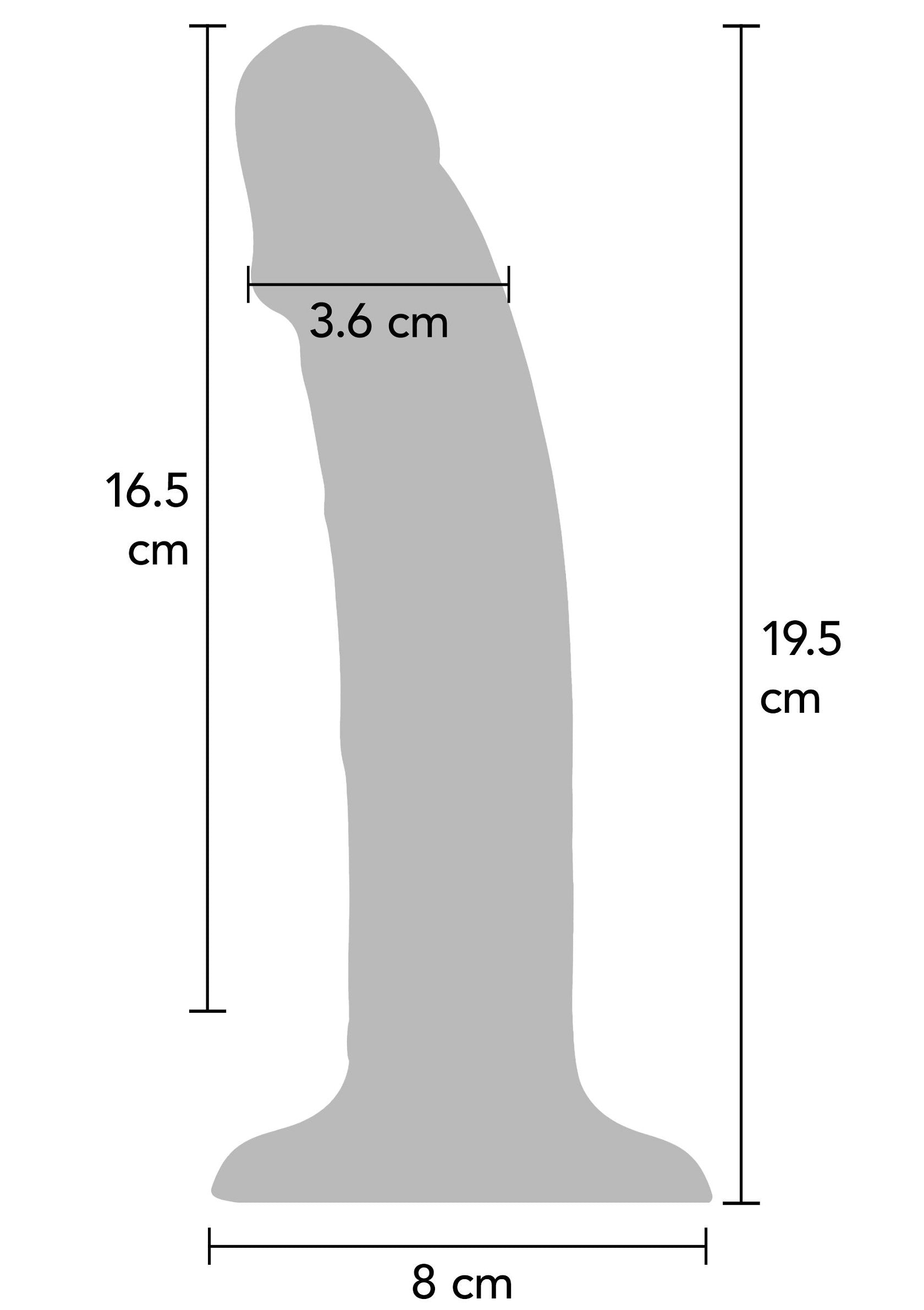 Dildo ToyJoy Harness Dong Vibrating Silicone 19.5 cm