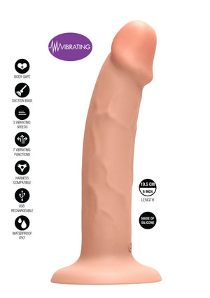 Dildo ToyJoy Harness Dong Vibrating Silicone 19.5 cm