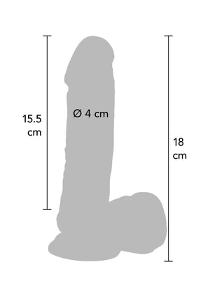Dildo ToyJoy Vibrating Dildo PVC 18 cm