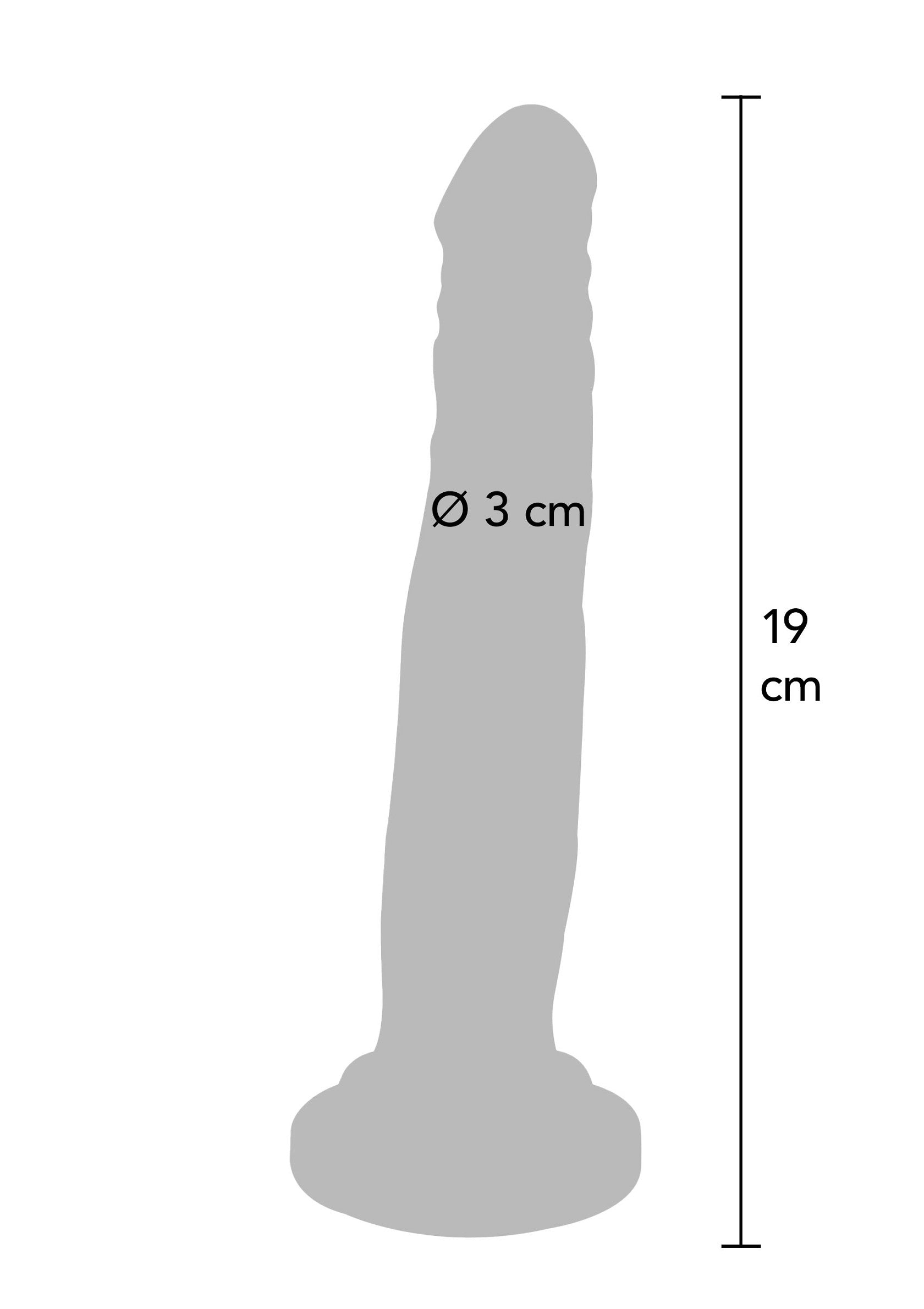 Dildo ToyJoy Dual Density Dong TPE 19 cm