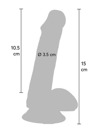 Dildo ToyJoy Happy Dicks Dildo PVC 15 cm