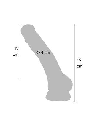 Dildo ToyJoy Happy Dicks Dildo PVC 19 cm