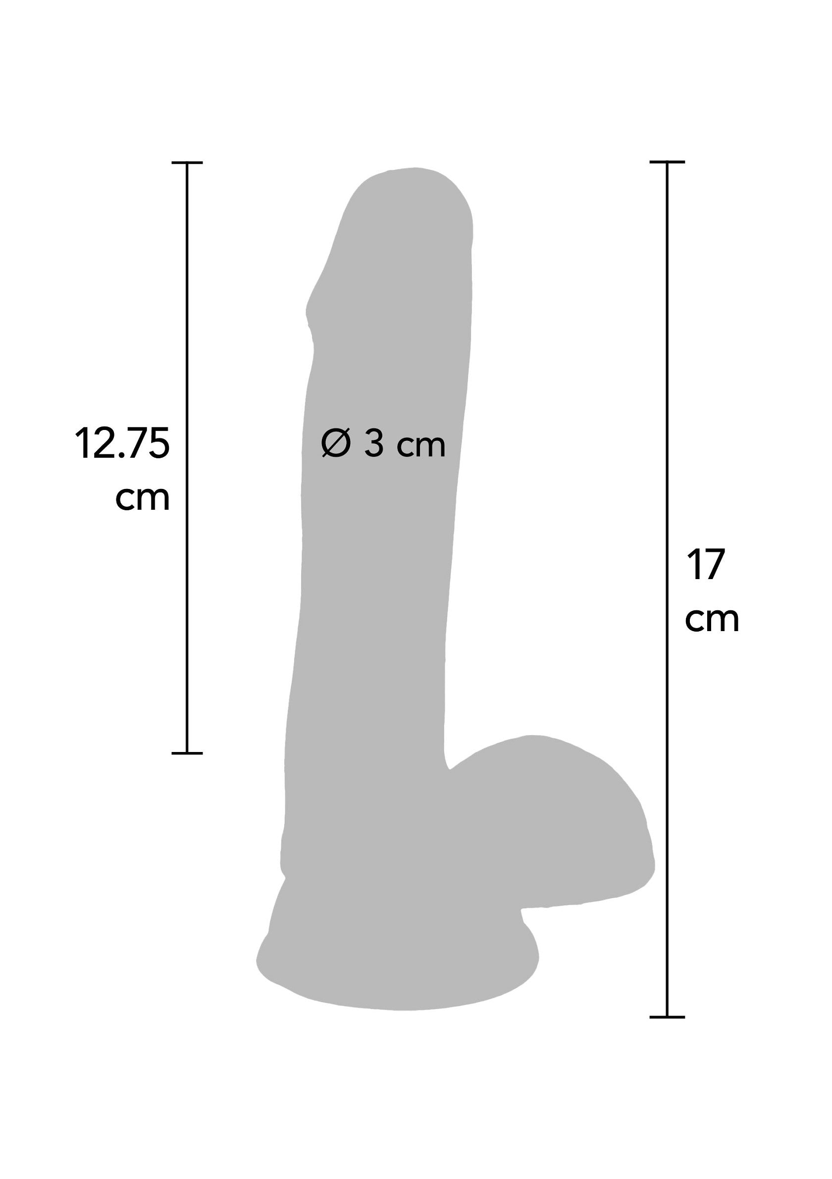 Dildo ToyJoy Dual Density Dildo TPE 17 cm