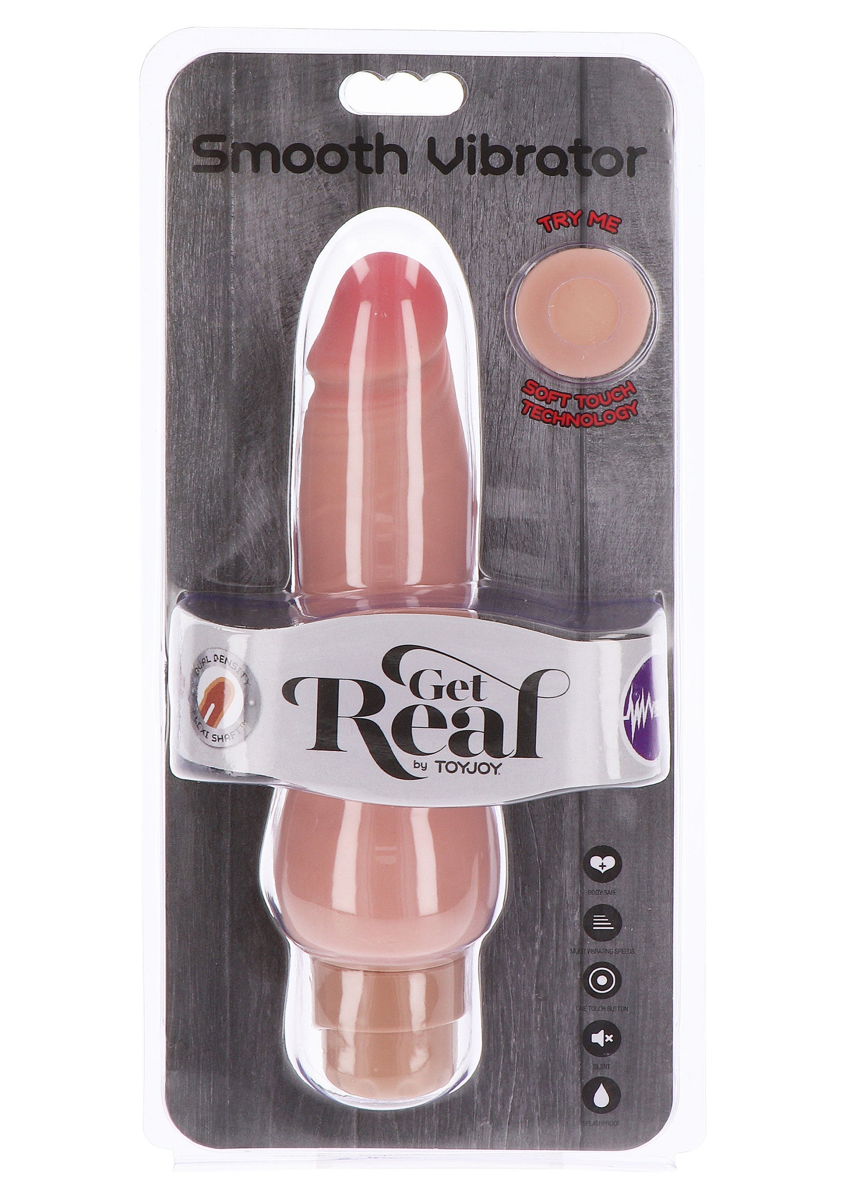 Dildo ToyJoy Dual Density Vibrator TPE 22.5 cm