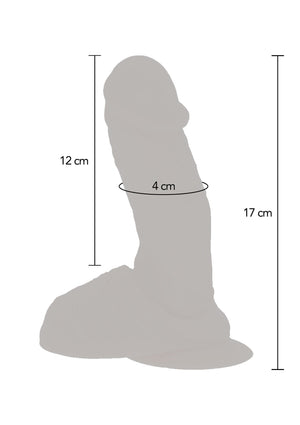 Dildo ToyJoy Naked Vibrating Dildo Silicone 17 cm