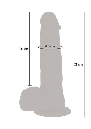 Dildo ToyJoy Naked Beaded Dildo Silicone 21 cm