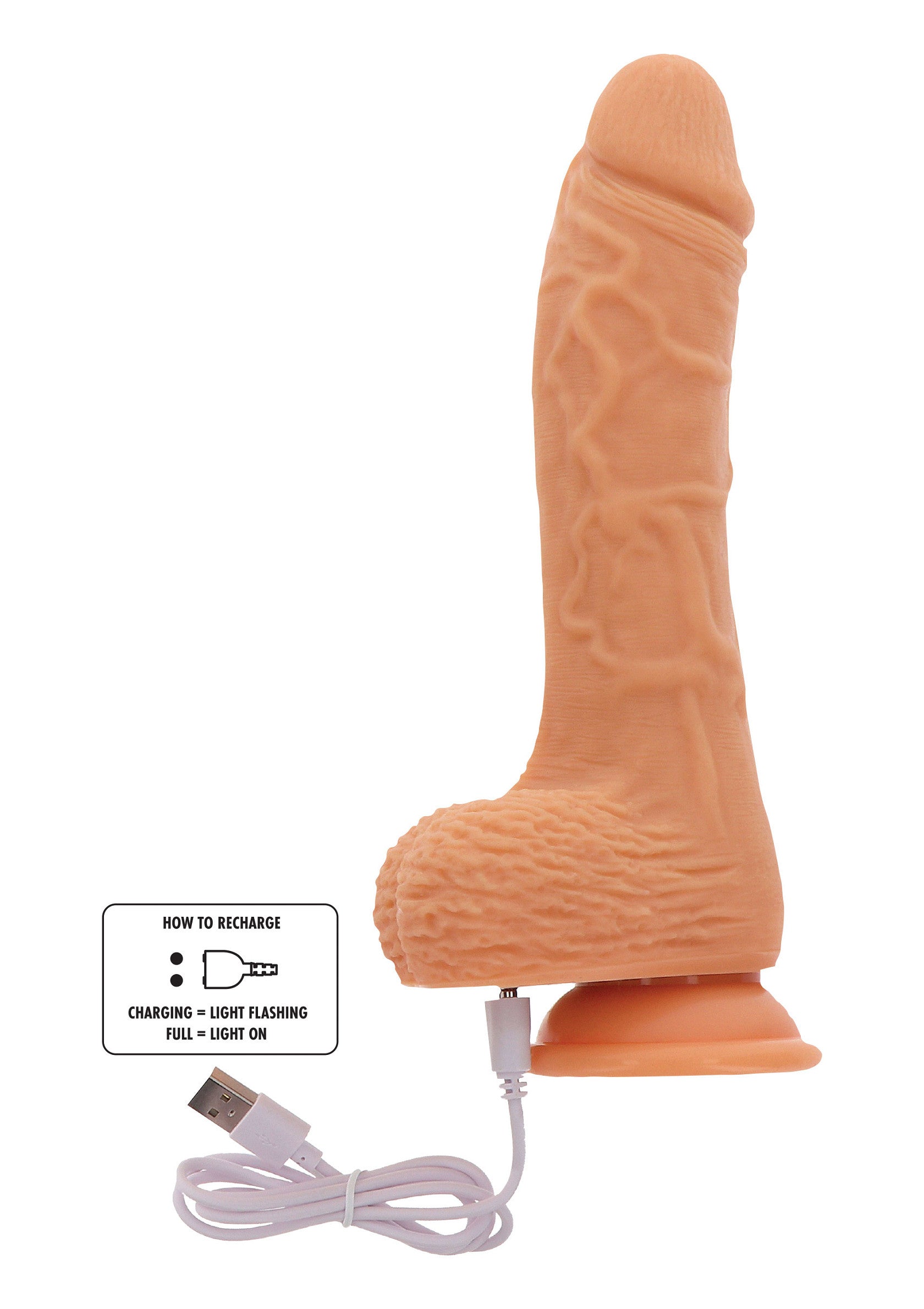 Dildo ToyJoy Naked Rotating Dildo Silicone 21 cm