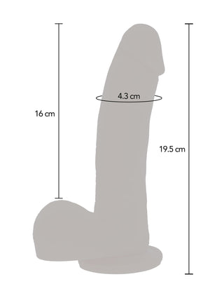 Dildo ToyJoy Naked Thrusting Dildo Silicone 19.5 cm