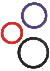 Performance masculine ToyJoy Triple Rings Multicolor 3 pcs