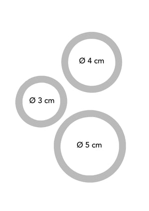 Performance masculine ToyJoy Triple Rings Multicolor 3 pcs