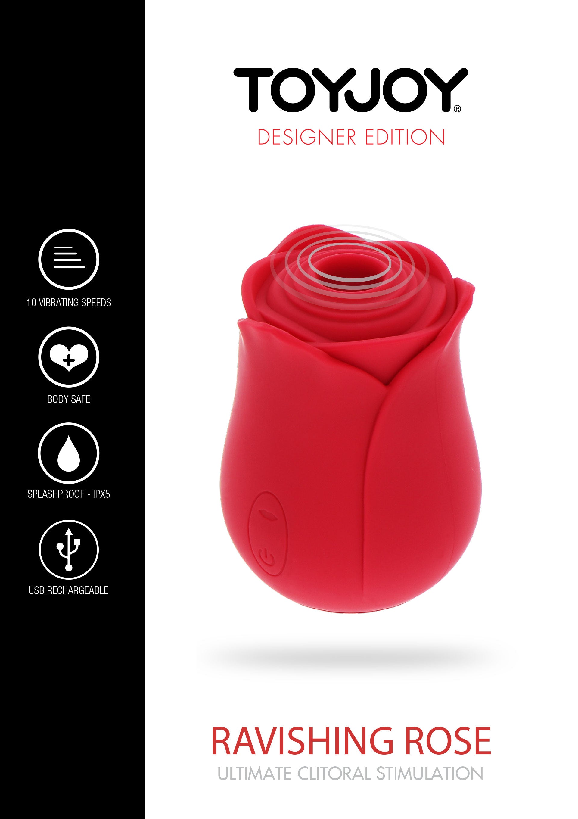 Stimulateur ToyJoy Ravishing Rose Air Pulse Stimulator