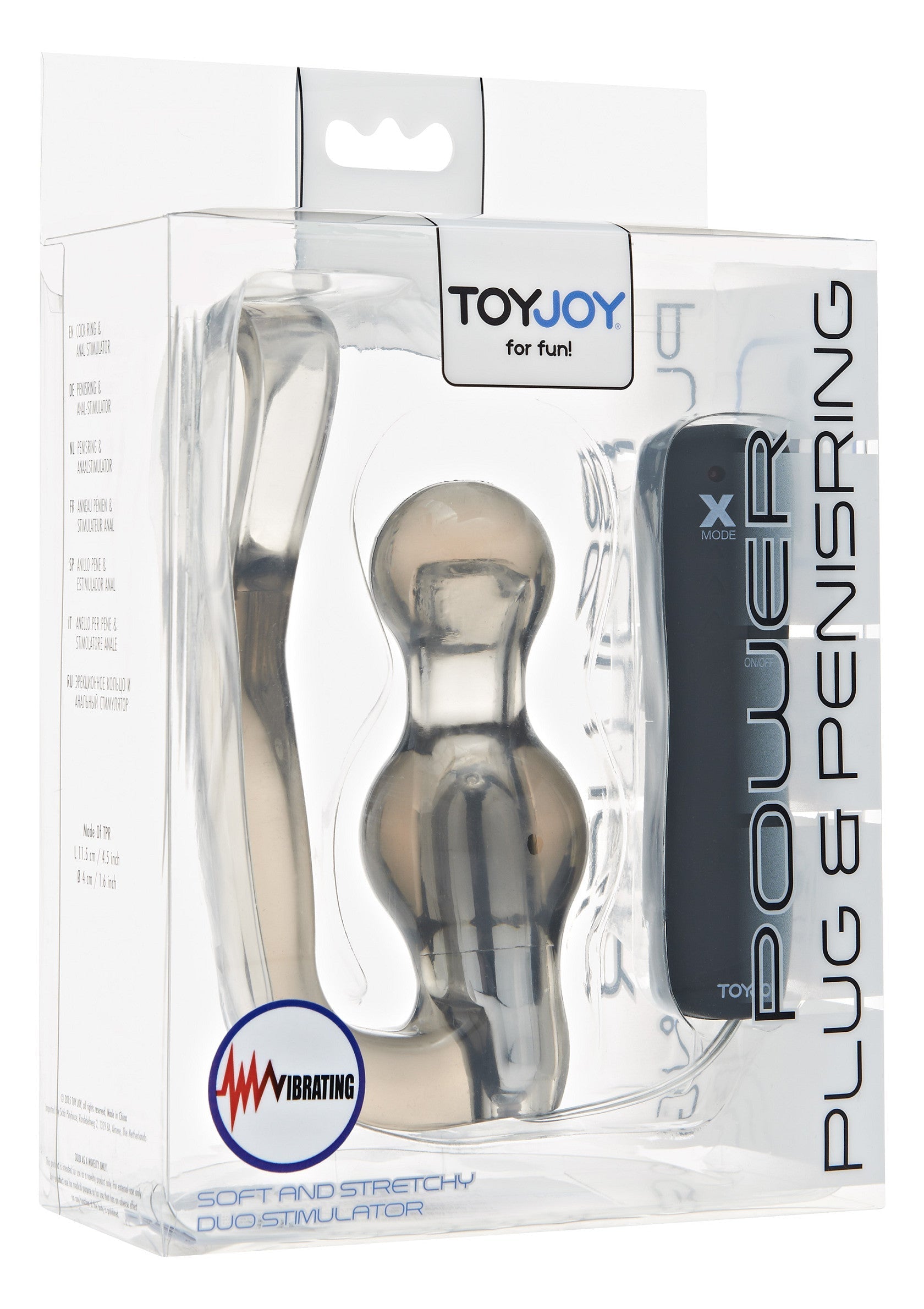 Jouet anal ToyJoy Power Plug & Penisring Vibrating