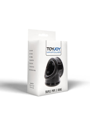 Performance masculine ToyJoy Triple Pipe C-Ring