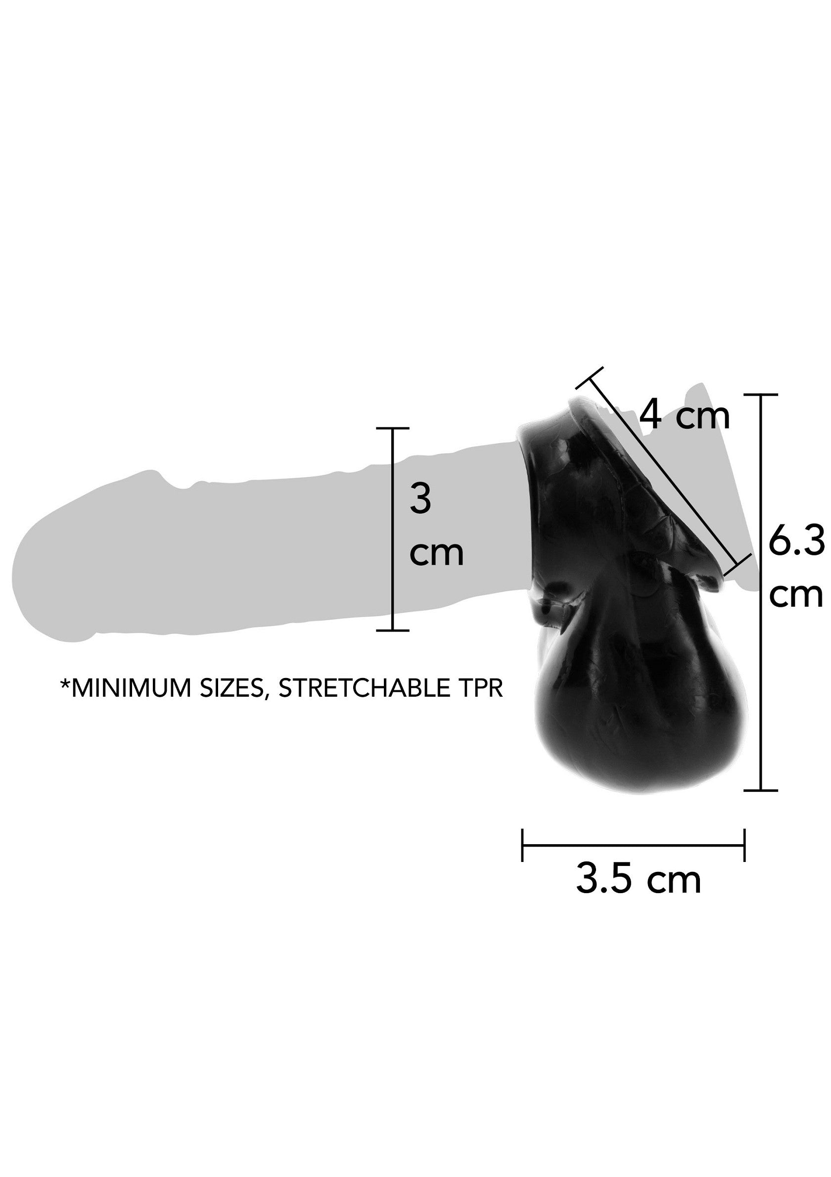 Performance masculine ToyJoy Triple Pipe C-Ring