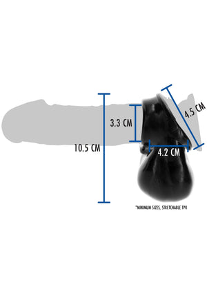 Performance masculine ToyJoy Penis Ring with Scrotum Holder