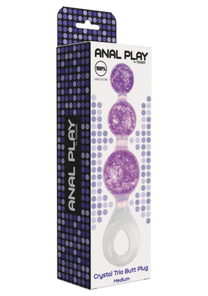 Jouet anal ToyJoy Crystal Trio Butt Plug Medium