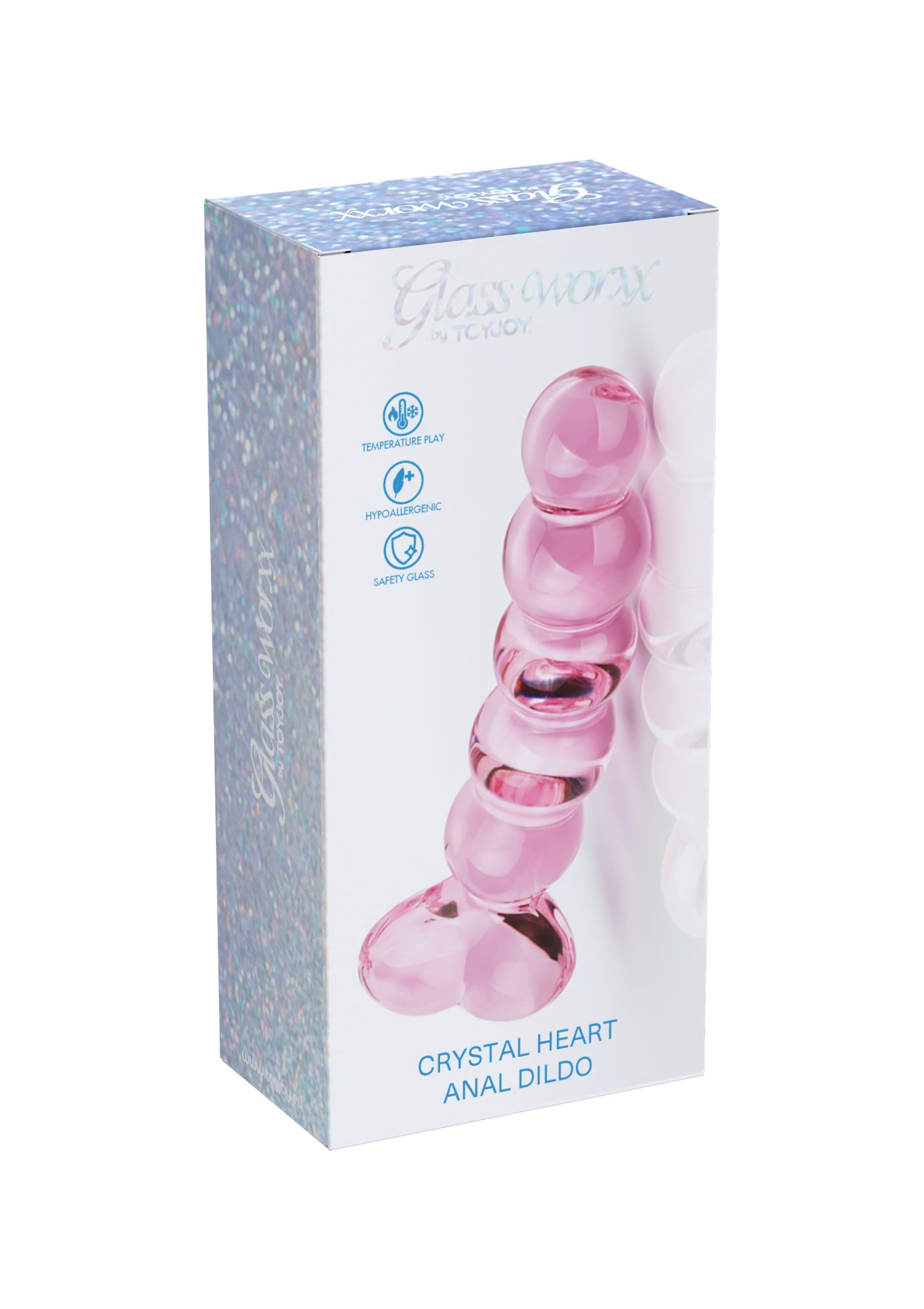 Jouet anal ToyJoy Crystal Heart Anal Dildo
