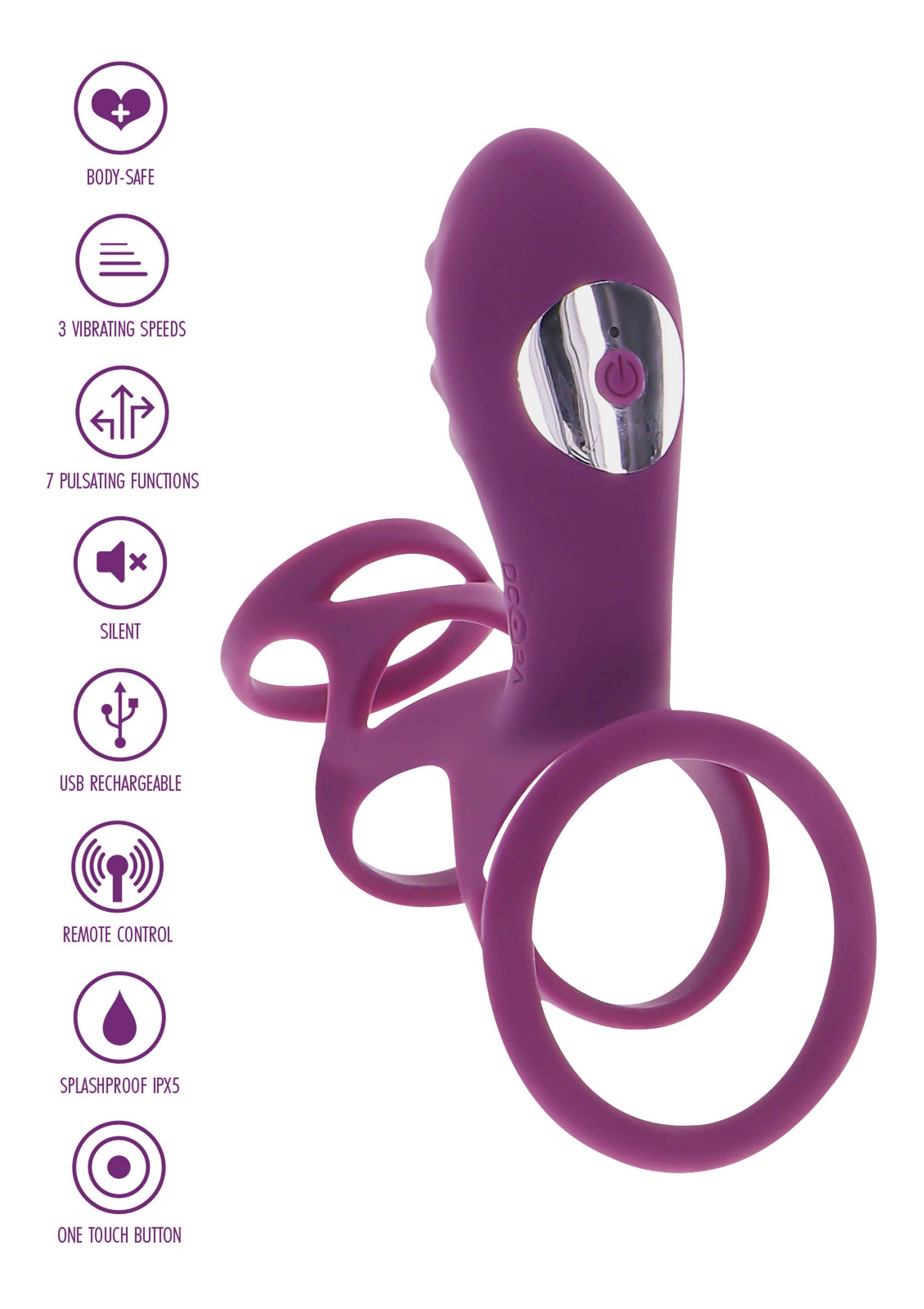 Performance masculine ToyJoy Halo Halo C-Ring Sleeve