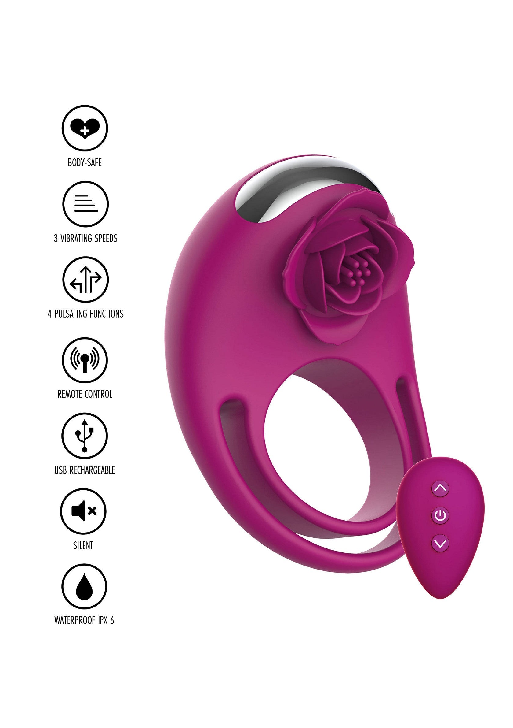 Performance masculine ToyJoy Put a Ring On It C-Ring Remote