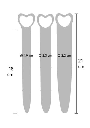 Boules de Geisha Mae B Silicone Vaginal Dilators 3pcs
