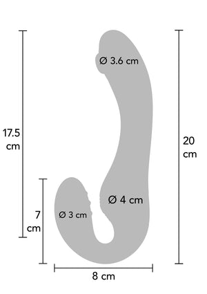 Gode-ceinture Xocoon Strapless Strap-On Pulse Vibrator