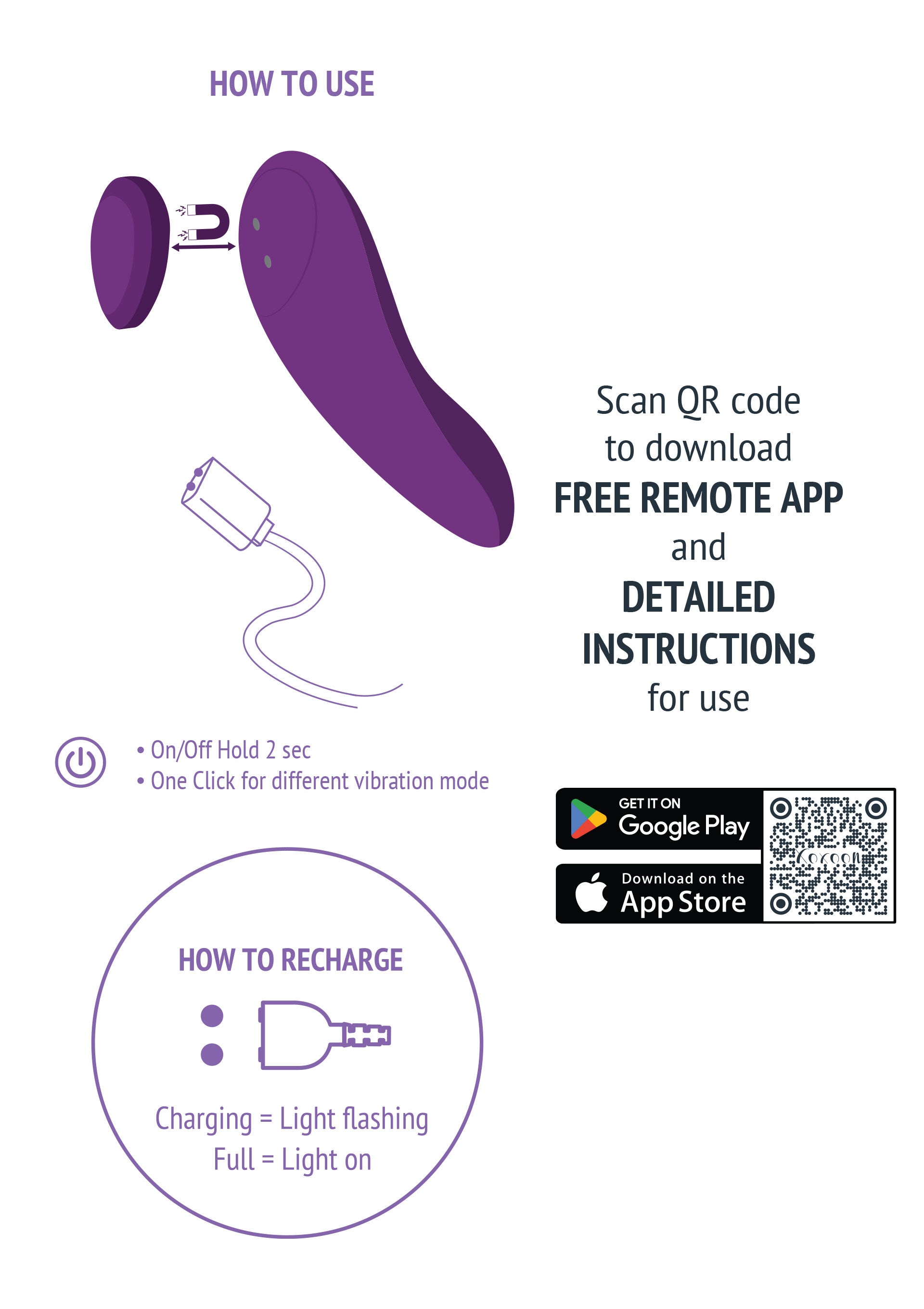 Stimulateur Xocoon Date Night Panty Vibrator + App