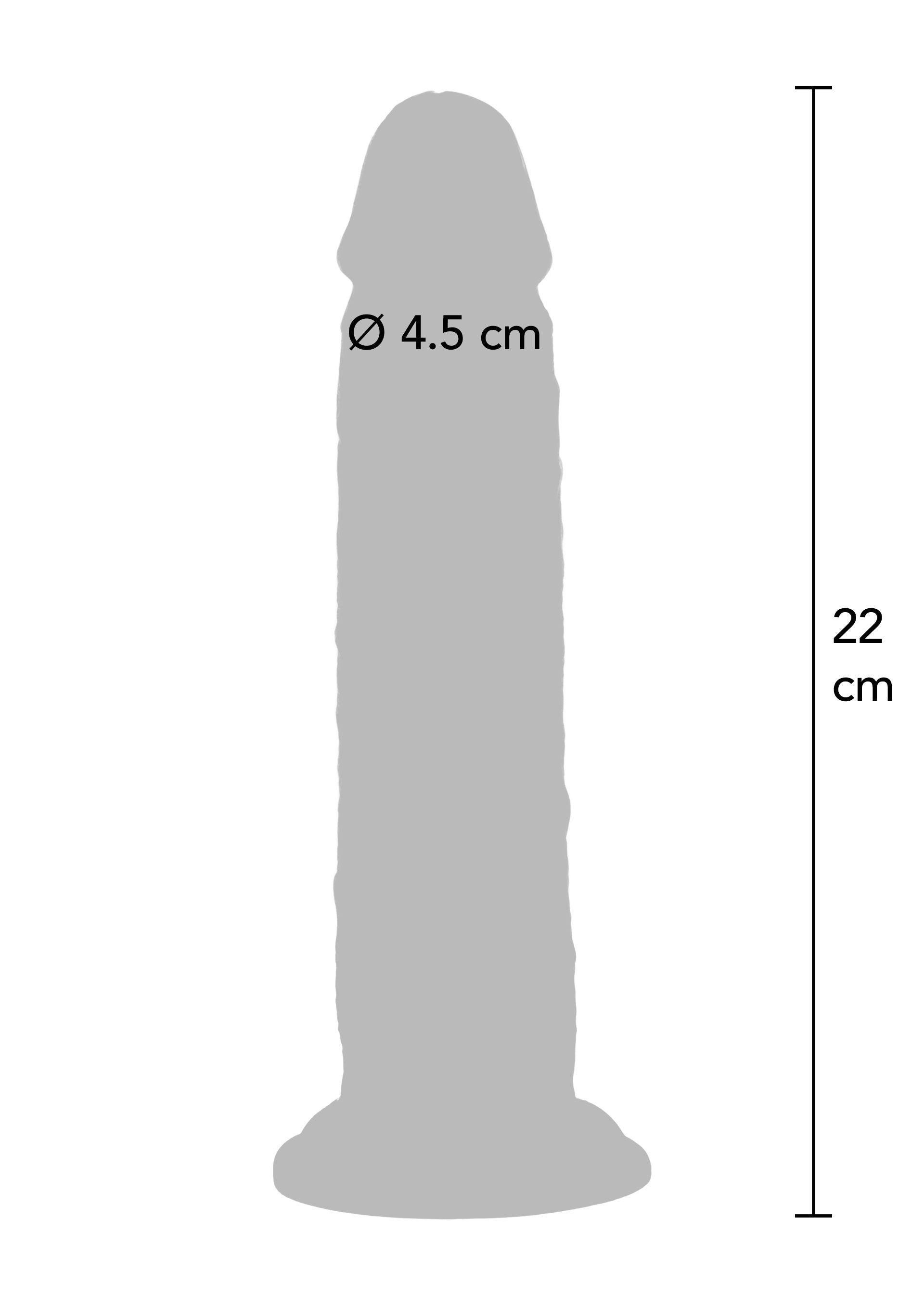 Dildo ToyJoy Foreskin Dong Vibrating Silicone 22 cm