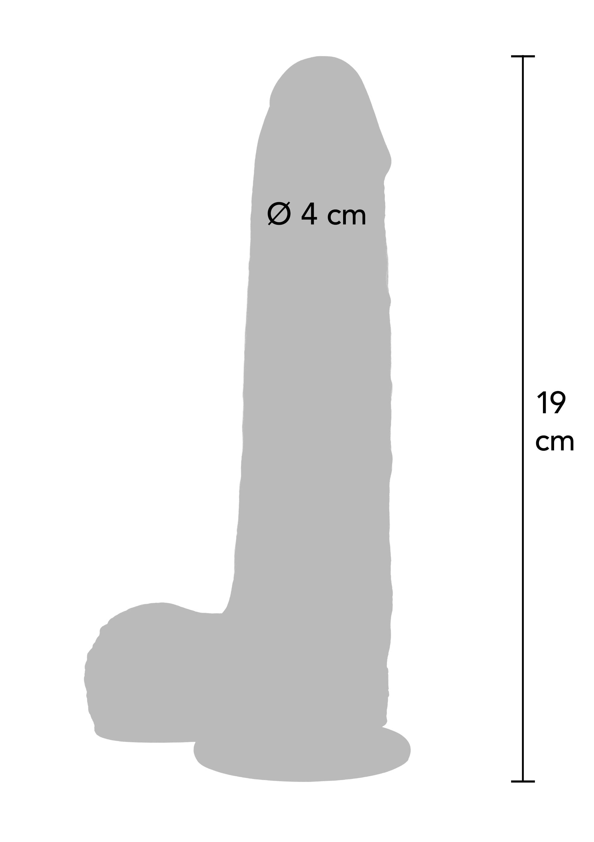 Dildo ToyJoy Foreskin Dildo Vibrating Silicone 20 cm