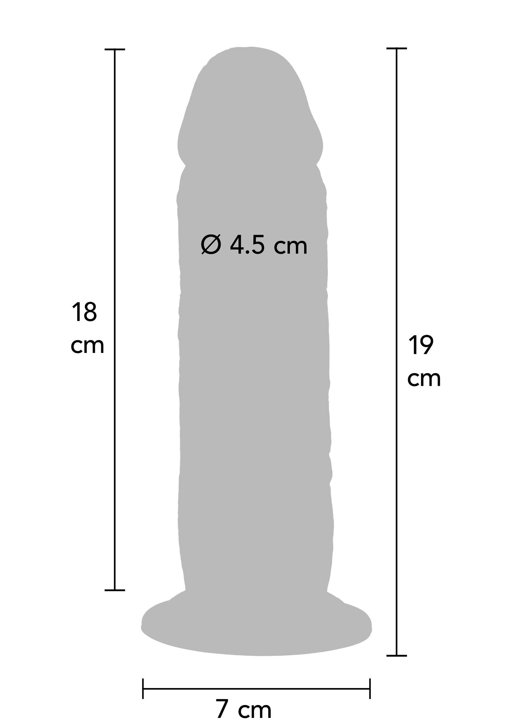Dildo ToyJoy Foreskin Dong Silicone 19 cm