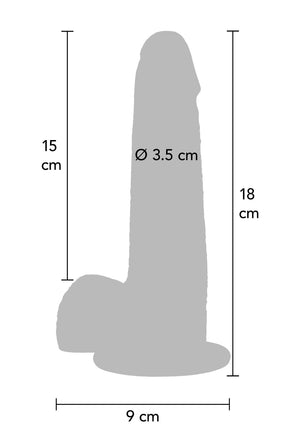 Dildo ToyJoy Foreskin Dildo Silicone 18 cm