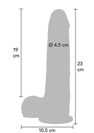 Dildo ToyJoy Foreskin Dildo Silicone 23 cm
