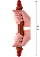 Dildo ToyJoy Foreskin Double Dong Silicone 35 cm