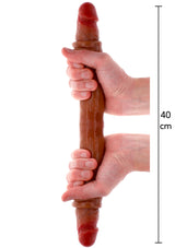 Dildo ToyJoy Foreskin Double Dong Silicone 40 cm