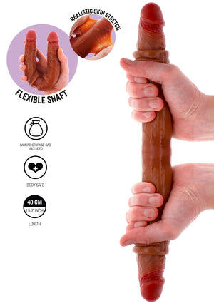 Dildo ToyJoy Foreskin Double Dong Silicone 40 cm