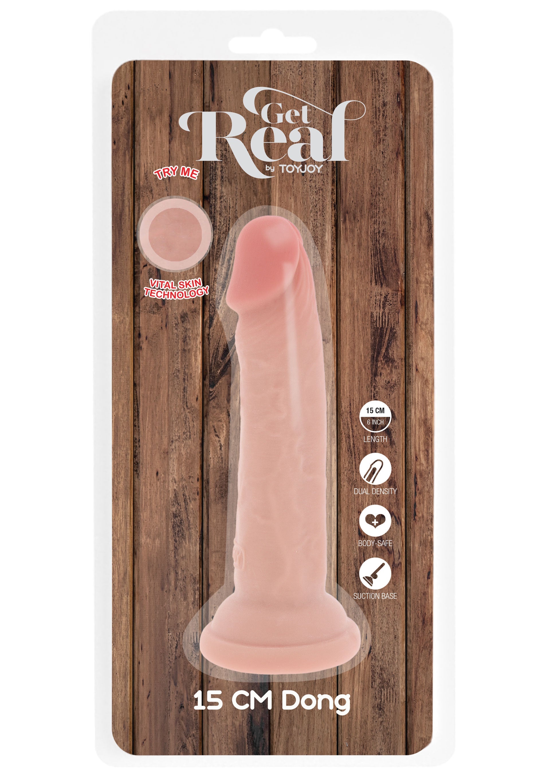 Dildo ToyJoy Deluxe Dual Density Dong TPE 15 cm