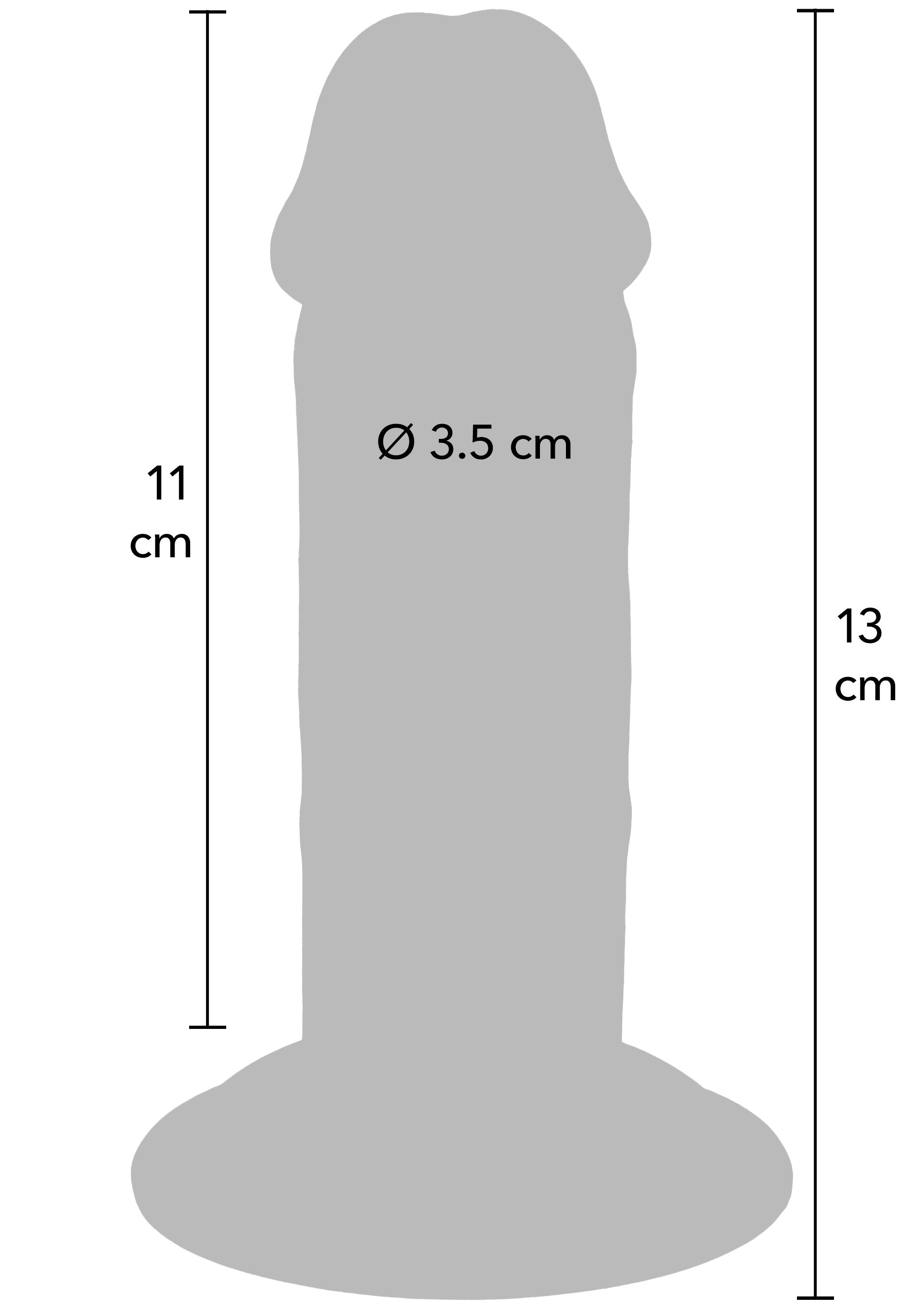 Dildo ToyJoy Deluxe Dual Density Thick Dong TPE 13 cm