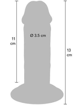 Dildo ToyJoy Deluxe Dual Density Thick Dong TPE 13 cm
