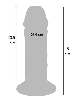 Dildo ToyJoy Deluxe Dual Density Thick Dong TPE 15 cm