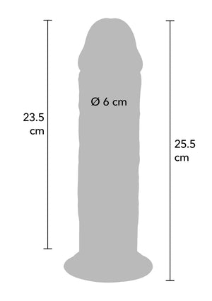 Dildo ToyJoy Deluxe Dual Density Thick Dong TPE 25.5 cm