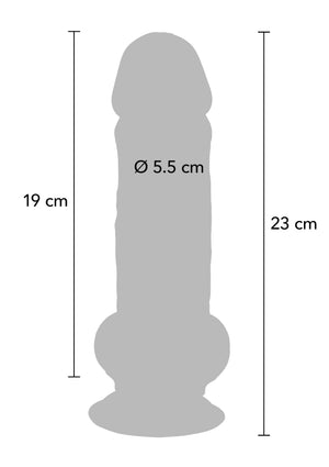 Dildo ToyJoy Deluxe Dual Density Thick Dildo TPE 23 cm