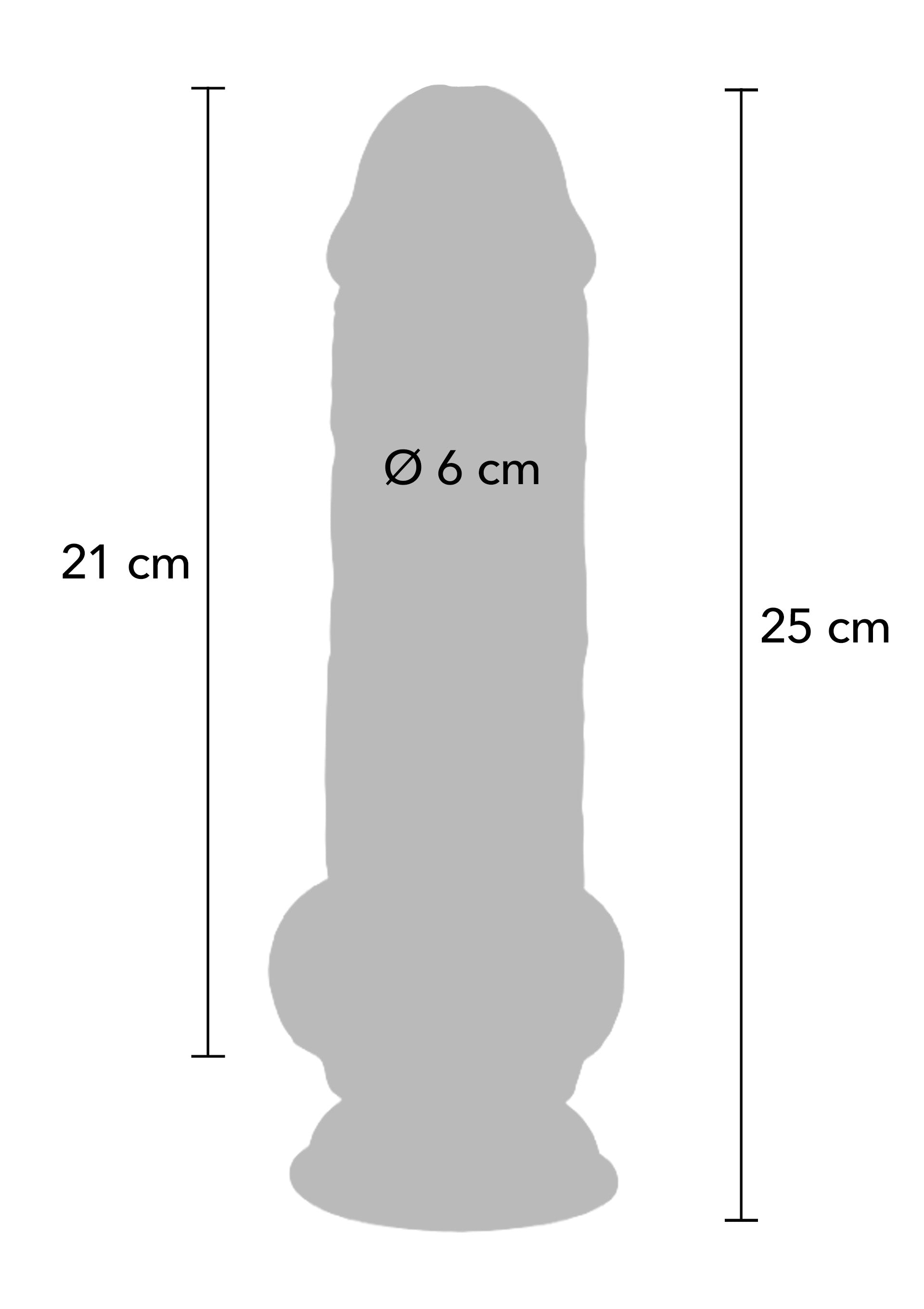 Dildo ToyJoy Deluxe Dual Density Thick Dildo TPE 25 cm