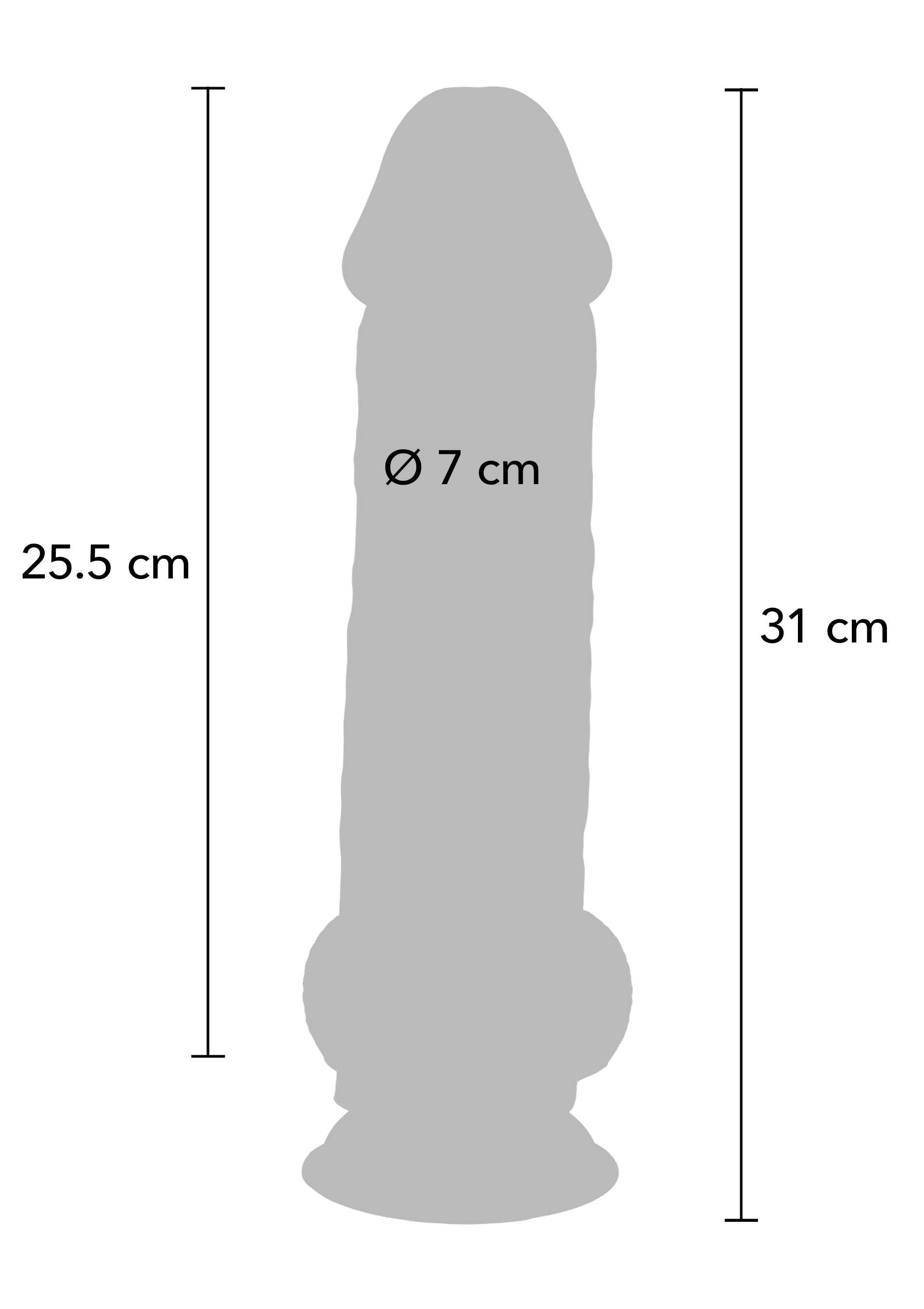 Dildo ToyJoy Deluxe Dual Density Thick Dildo TPE 31 cm