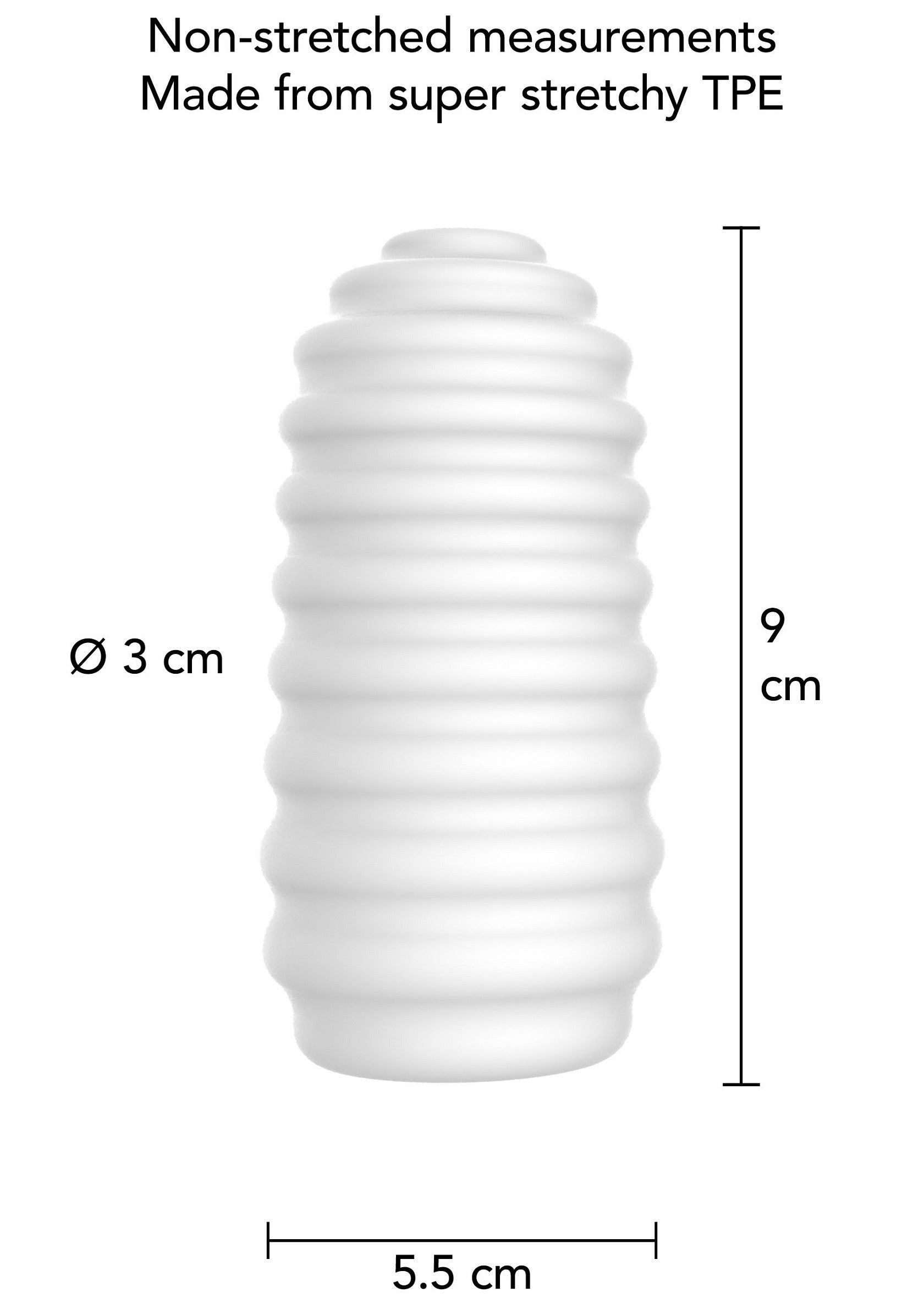 Masturbateur ToyJoy Medium Masturbator Ribs