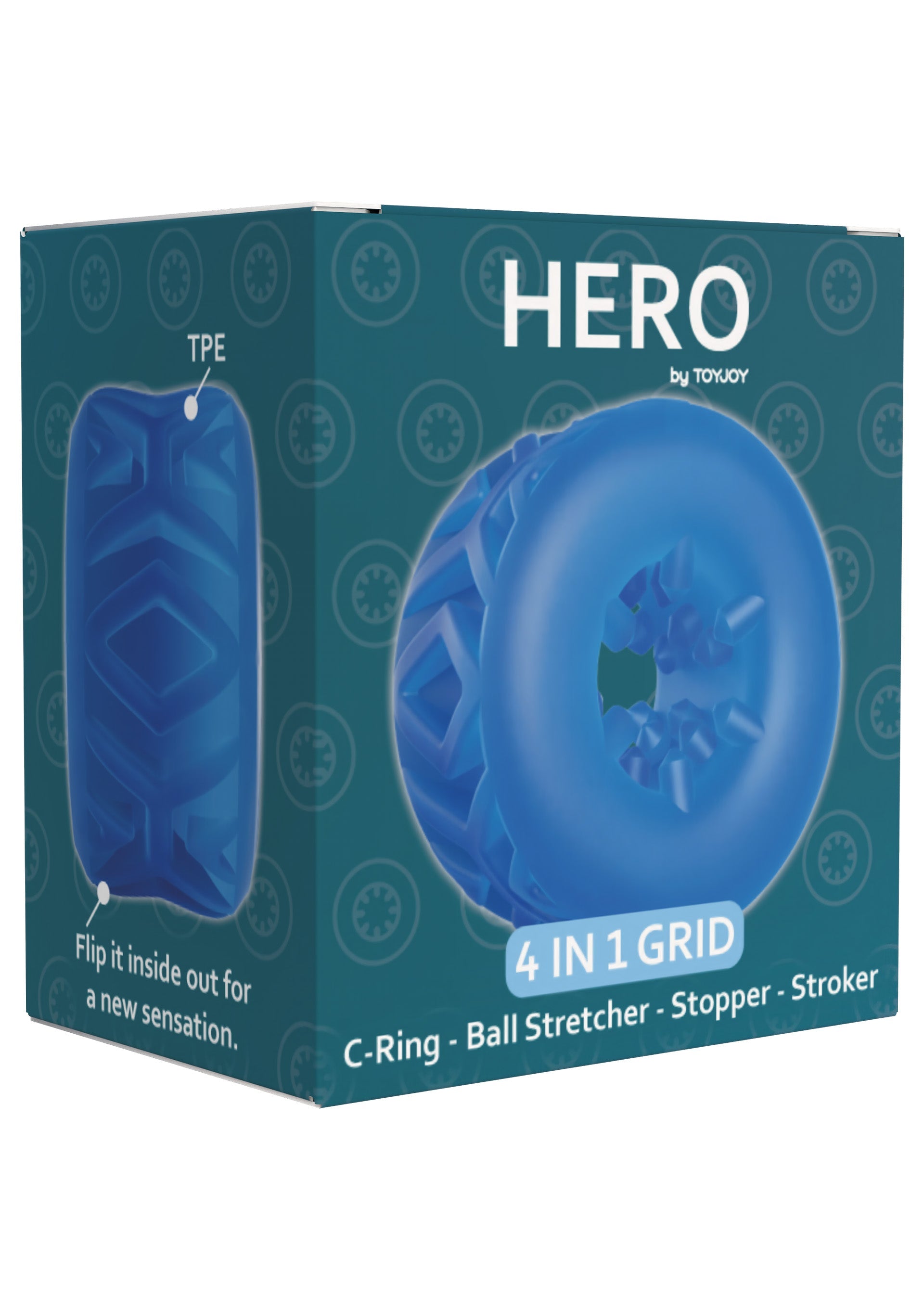 Performance masculine ToyJoy 4-in-1 Grid Ring