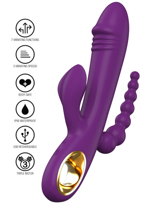 Vibromasseur ToyJoy Caleona Triple Temptation