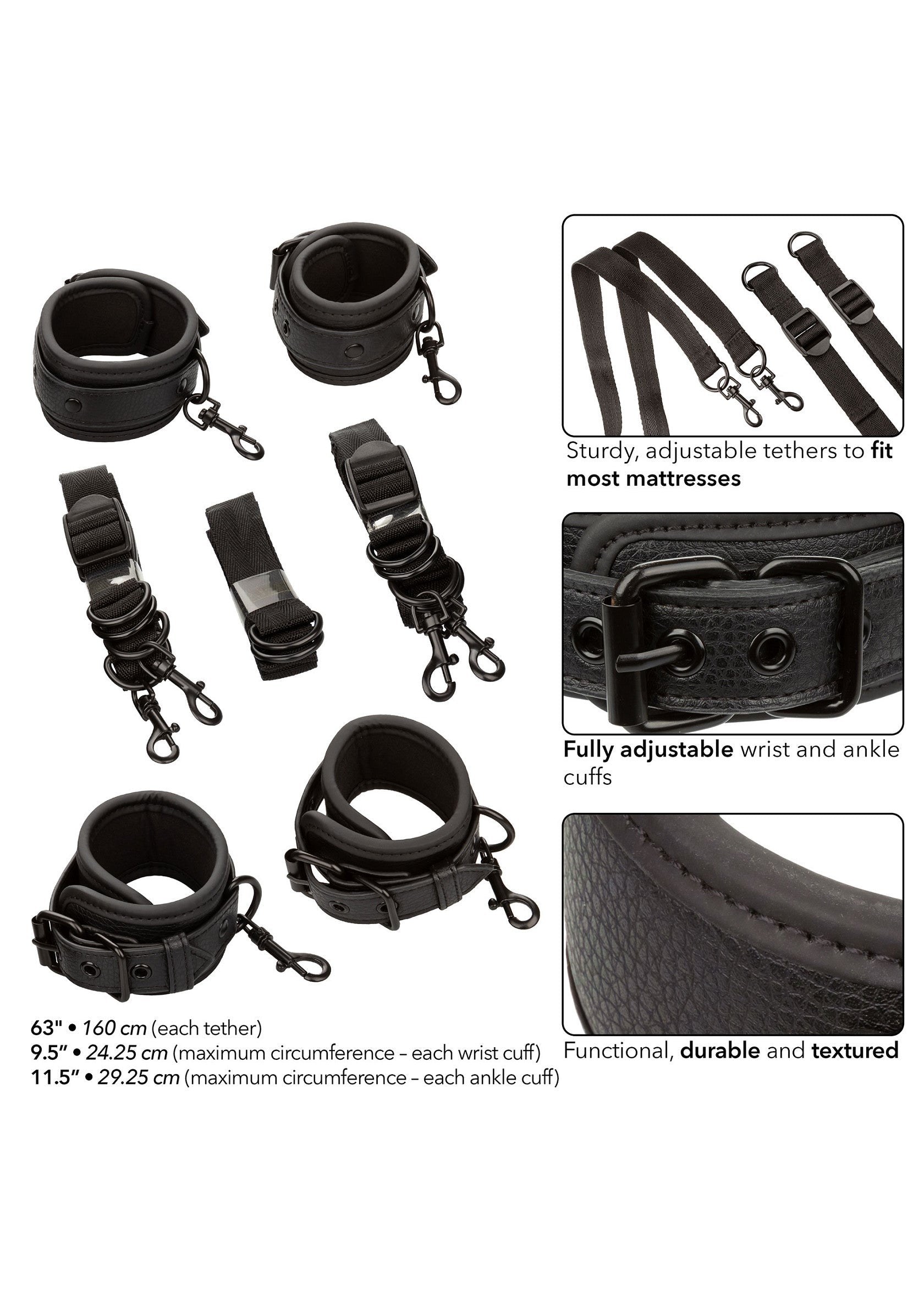 Accessoire BDSM CalExotics Nocturnal Bed Restraints