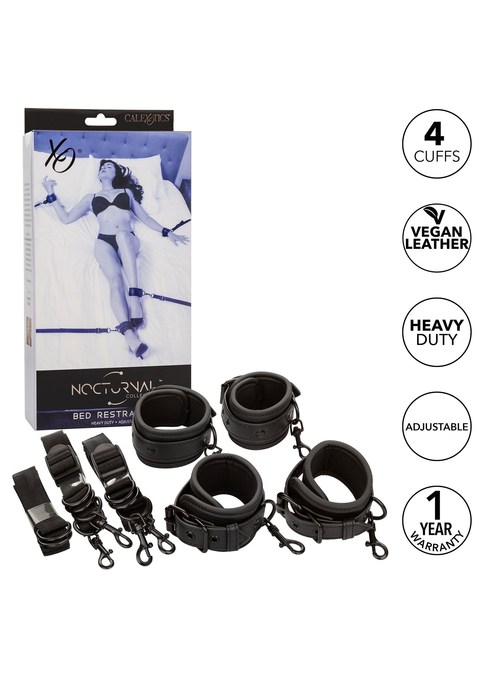 Accessoire BDSM CalExotics Nocturnal Bed Restraints